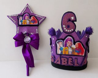 Pack Corona y Varita Cumpleaños K-pop