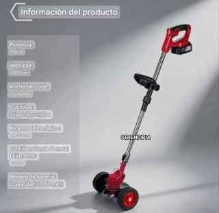 DESBROZADORA INALÁMBRICA 2 BATERÍAS GRAN CAPACIDAD
