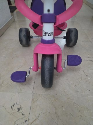 Triciclo infantil rosa y morado