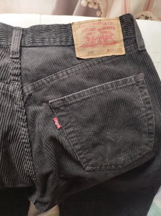 Pantalones de pana negros