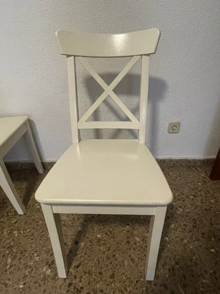 4 Sillas Ikea Rosentorp Madera Blanca