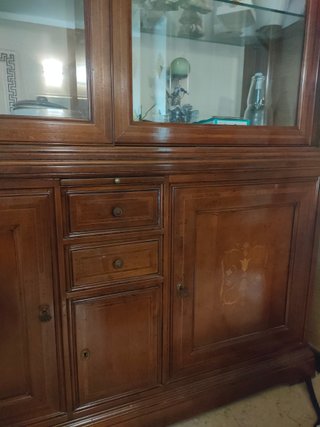 Cristalliera Lefablier Legno Vetro come nuova