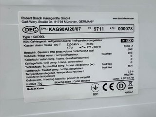 Frigorífico Americano Bosch 177cm No Frost Inox A+