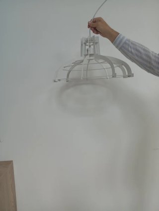 Lámpara colgante blanca