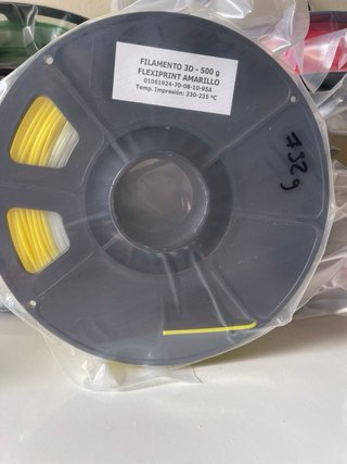 Filamento 3D Amarillo varios coloreFLEXIPRINT 500g