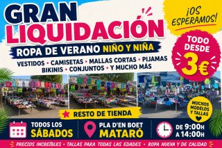 Ropa de verano niño y niña