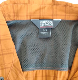Camisa Outdoor Research Talla L Naranja