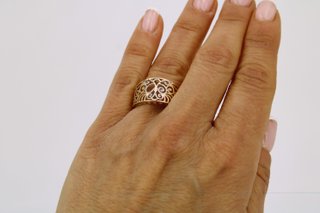 Anillo Ancho Calado 18k.3,22gr.Ref: 042-01-00012
