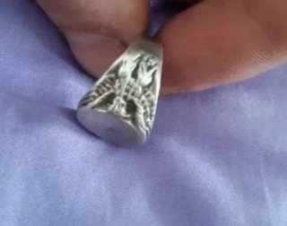 Anillo Plata Hombre Águila