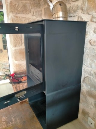 Estufa Leña Ibiza 14,3 kW con Leñero