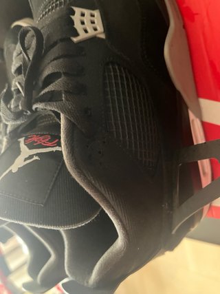 Jordan 4 Black Canvas Grigio