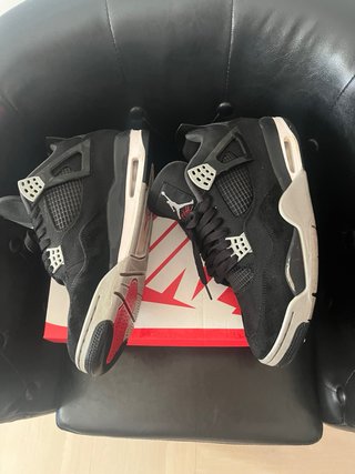 Jordan 4 Black Canvas Grigio