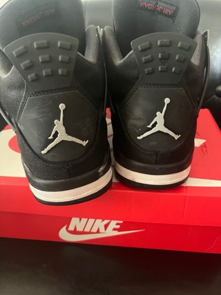 Jordan 4 Black Canvas Grigio