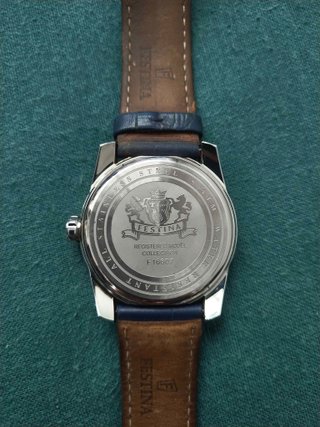 Reloj Festina Cuero Azul y Plata