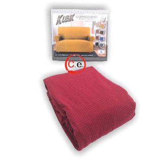 Copridivano elasticizzato Kubik grigio