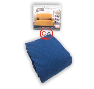 Copridivano elasticizzato Kubik grigio
