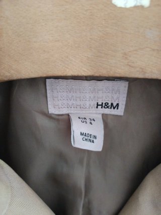 Gabardina H&M Talla 34