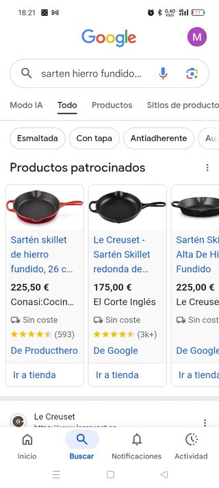 Sartén Hierro Fundido Esmaltado LÄTT HOME 24cm