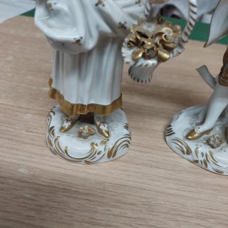 Coppia statuette Volkstedt Germania