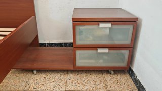 Cama Ikea Ramberg + 2 Mesitas Hopen