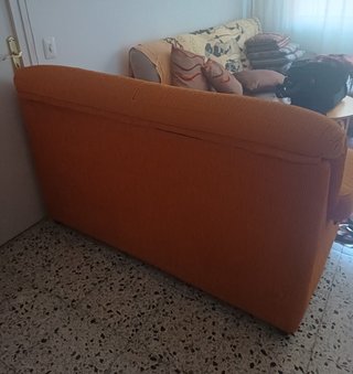 Sofá 2 plazas naranja