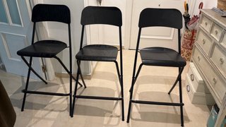 3 Taburetes Altos Cocina Madera y Metal. Recoger