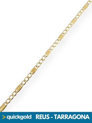 035-05-00954 PULSERA ORO 18K CALABROTE 19.5CM