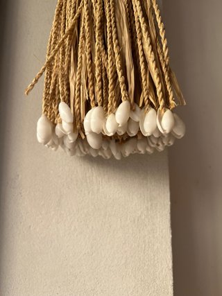 2 Colgante Decorativo Caracolas y Yute