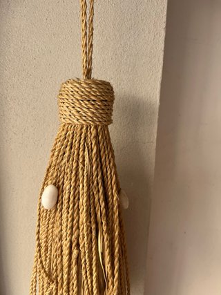 2 Colgante Decorativo Caracolas y Yute