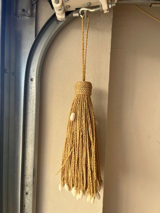 2 Colgante Decorativo Caracolas y Yute