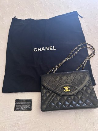 Borsa Chanel Vintage Nera Pelle Matelassé