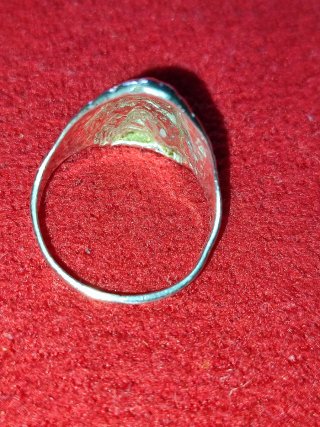 Anillo Plata Vintage Diseño Jefe Indio