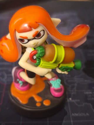 Amiibo Inkling Girl Naranja Splatoon Nintendo