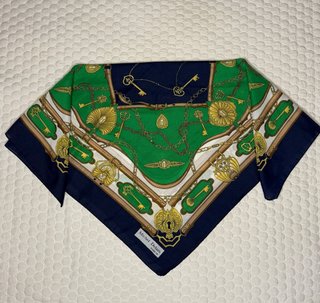 Raro Foulard Seta Vintage Souvenir de Paris