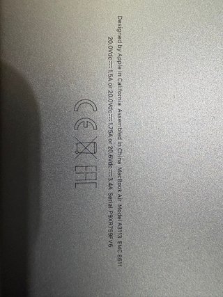 MacBook Air M3 13” 256GB 16GB RAM (2024)
