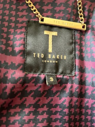 Cazadora Piel Ted Baker Negra Mujer
