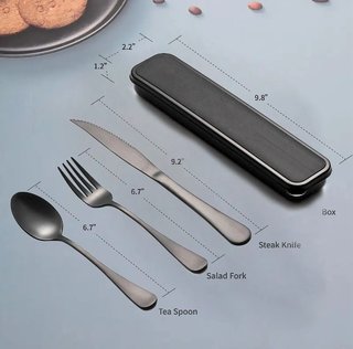 Set posate viaggio portatile Comodo e utile