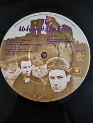 Vinilo U2 The Unforgettable Fire LP.