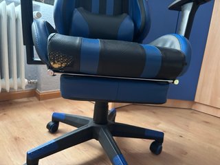 Silla Gaming Azul y Negra