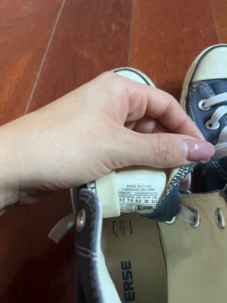 Converse azules marino