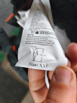 Pantalón anti corte Snickers gris/naranja Class3