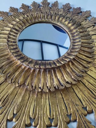 ESPEJO SOL MADERA