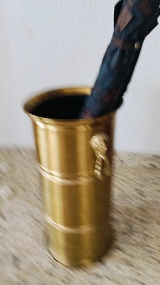 Paragüero Vintage Latón Dorado