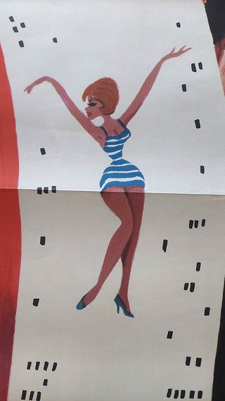 Cartel Cine Original Estudio Amueblado 2-P (1969)