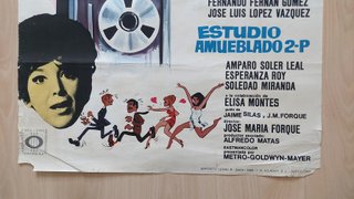 Cartel Cine Original Estudio Amueblado 2-P (1969)