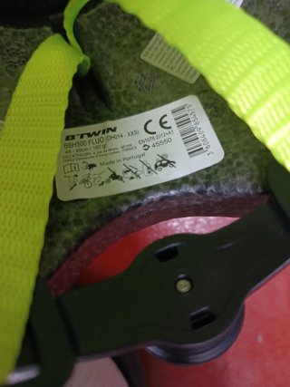 Casco infantil verde lima XXS