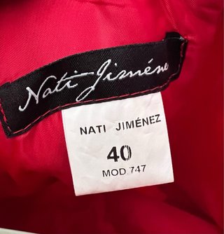 Vestido de fiesta rojo sin tirantes