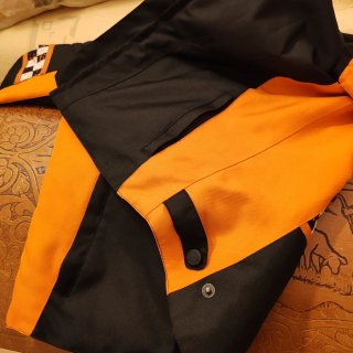 Chaqueta Indian Cordura Chica Negra/Naranja