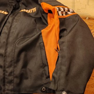 Chaqueta Indian Cordura Chica Negra/Naranja