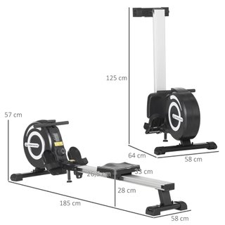 Máquina de Remo Plegable con Resistencia Ajustable
